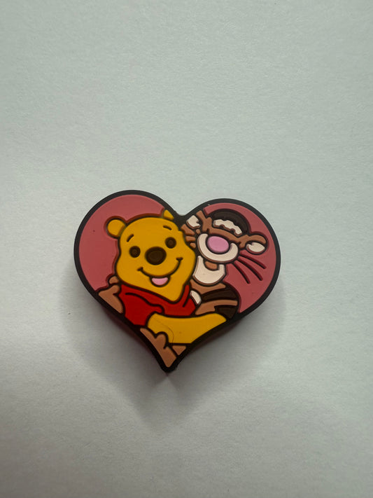 Focal 2d heart with Winnie and tigger