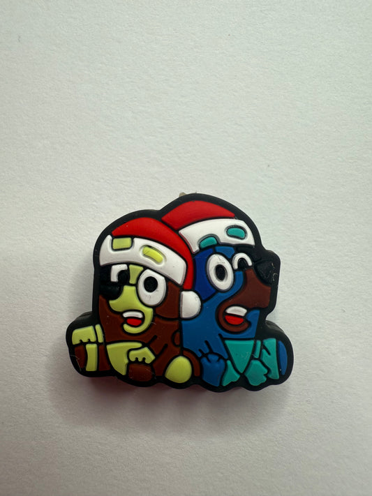 Focal 2d bluey and friend Christmas hat