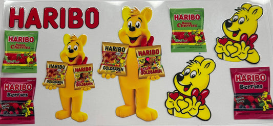 Cup wraps dtf haribo candy(gummy candy)