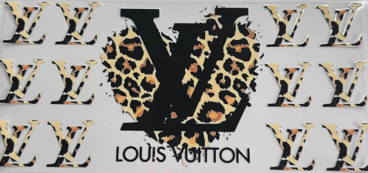 Cup wraps uvdtf cheetah lv with heart