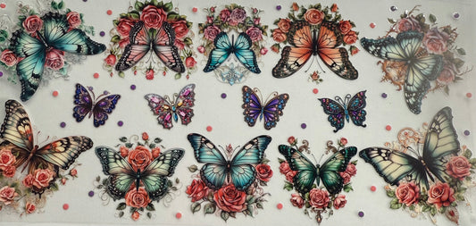 uvdtf  transfer wrap Multi butterfly