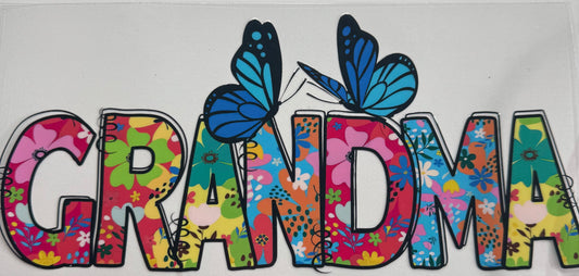 uvdtf  transfer wrap Grandma butterfly