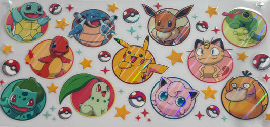 uvdtf  transfer wrap Holo Pokémon