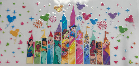 uvdtf  transfer wrap Holo Disney princess