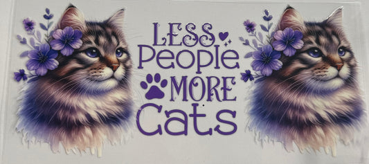 uvdtf  transfer wrap Less people more cats