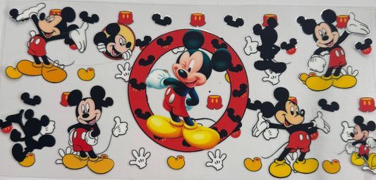 uvdtf  transfer wrap Black and yellow Mickey