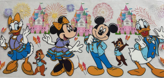 uvdtf  transfer wrap Mickey Mouse with castle