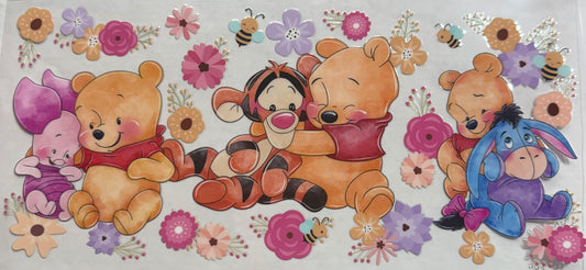 uvdtf  transfer wrap Pooh and friends