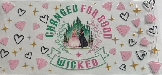 uvdtf  transfer wrap Wicked and diamonds