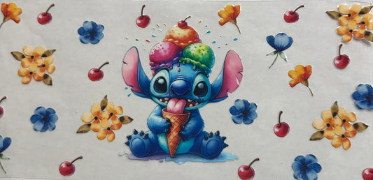 uvdtf  transfer wrap Stitch and ice cream