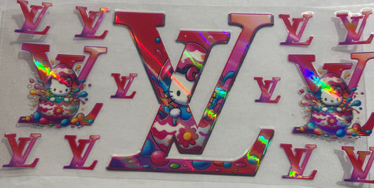 uvdtf  transfer wrap Holo lv hello kitty
