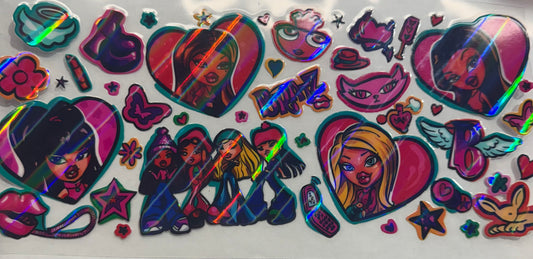 uvdtf  transfer wrap Holo bratz dolls
