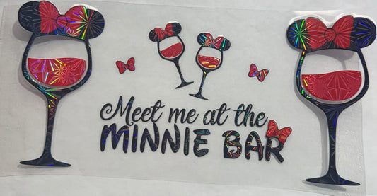 uvdtf  transfer wrap Holo Minnie drinks