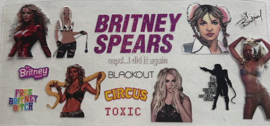 uvdtf  transfer wrap Britney Spears