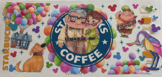 uvdtf  transfer wrap Starbucks/movie up