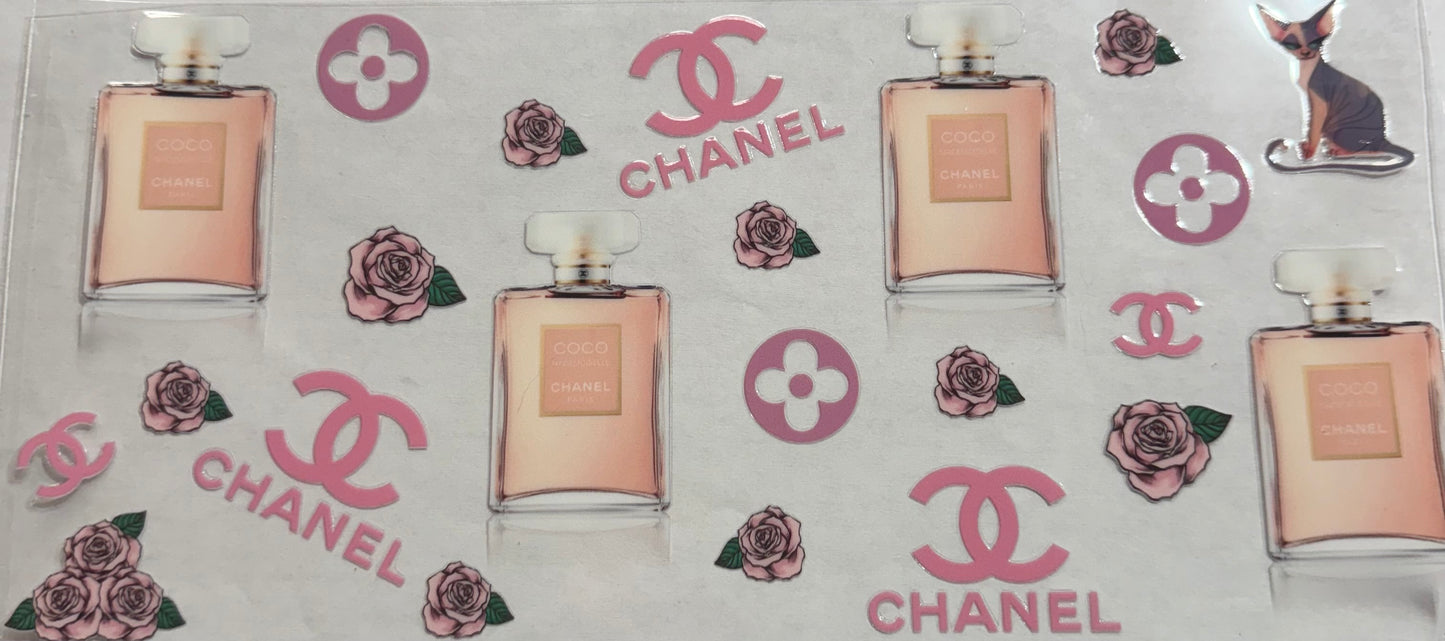 uvdtf  transfer wrap designer Chanel perfume