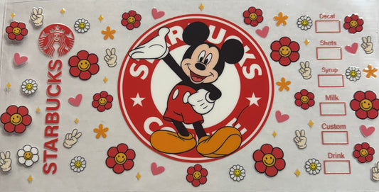 uvdtf  transfer wrap Starbucks Mickey Mouse