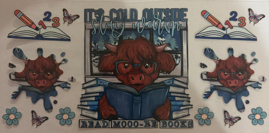 Cup wraps uvdtf highland cow it’s cold outside