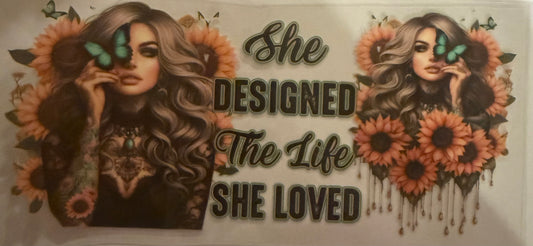 Cup wraps uvdtf girl she designed the life she loved