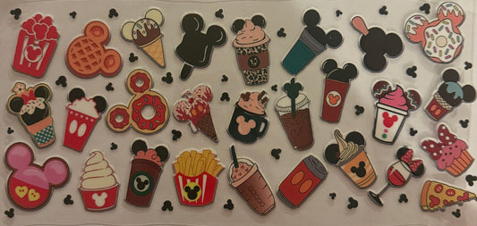 Cup wraps uvdtf Mickey drinks and food