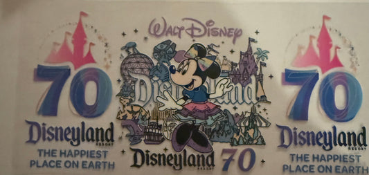 Cup wraps uvdtf mini 70th anniversary theme