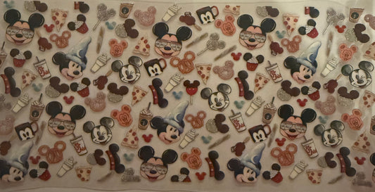 Cup wraps uvdtf Mickey theme with Starbucks and Chick-fil-A