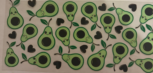Cup wraps uvdtf avocado