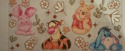Cup wraps uvdtf Pooh and friends