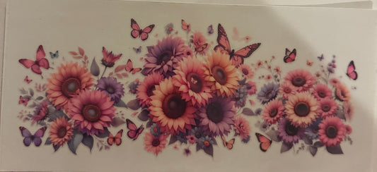 Cup wraps uvdtf sunflowers and butterfly’s