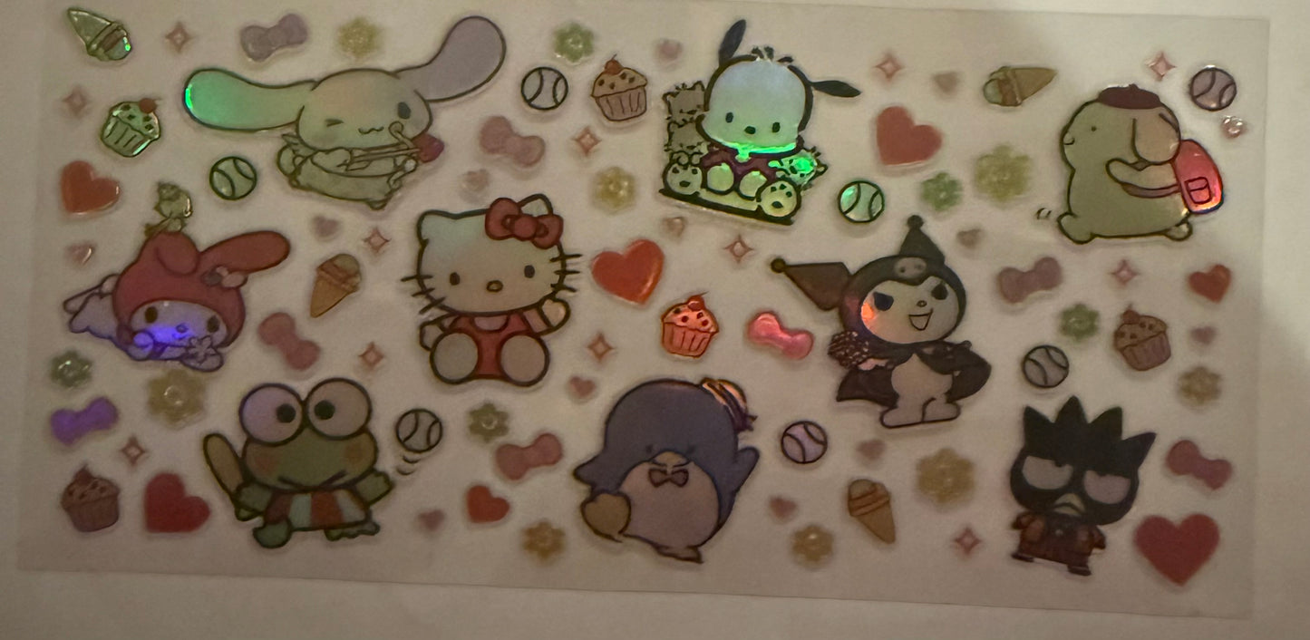 Cup wraps uvdtf holo hello kitty and friends