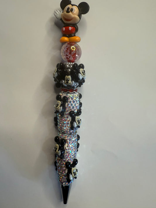 Beadable pen pre made ready to ship Mickey mouse