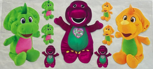 uvdtf  transfer wrap Barney with friends