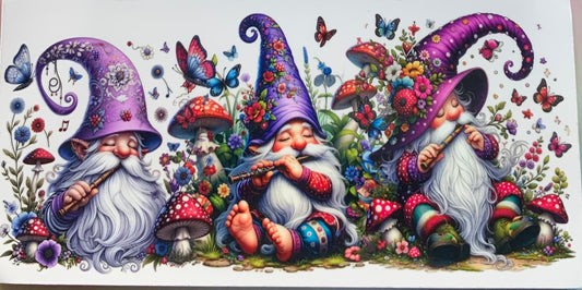 uvdtf  transfer wrap gnomes mushrooms