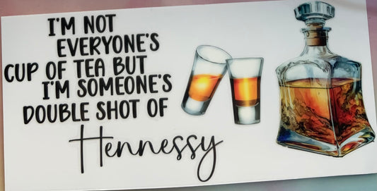 uvdtf  transfer wrap drinking Hennessy shots