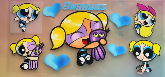 uvdtf  transfer wrap power puff bubbles