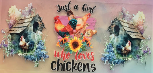 uvdtf  transfer wrap chickens floral