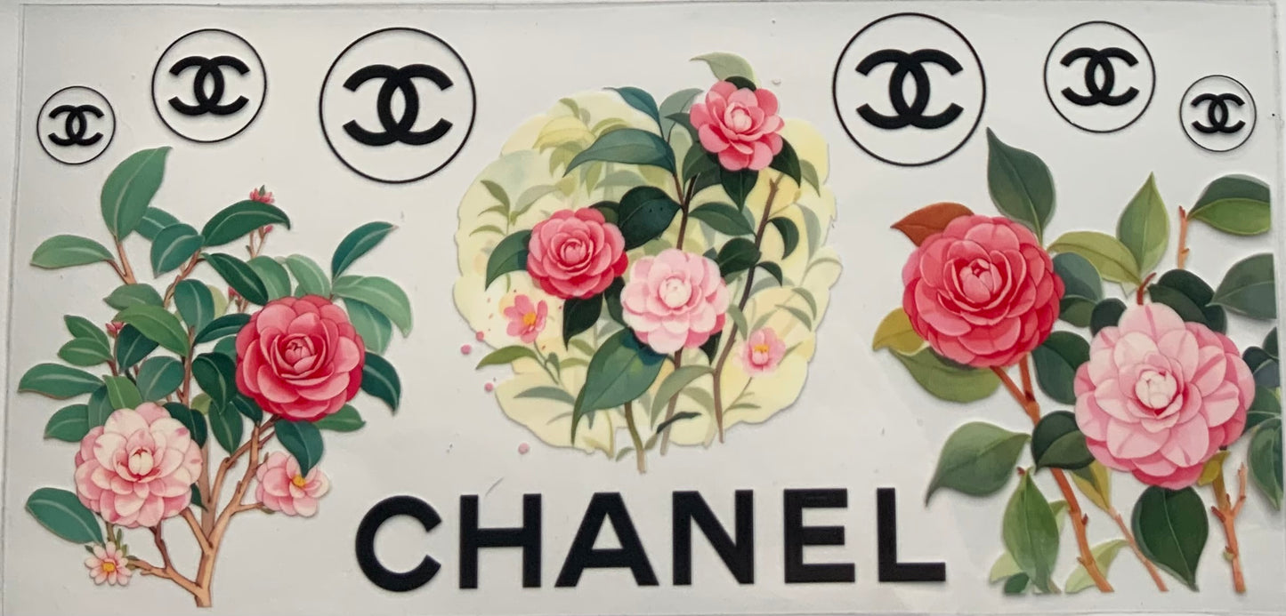 uvdtf  transfer wrap Chanel floral