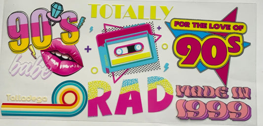 uvdtf  transfer wrap 90s rad