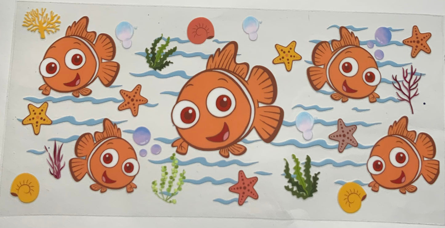 uvdtf  transfer wrap finding Nemo under the sea
