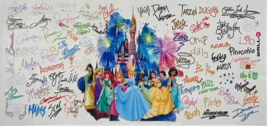 uvdtf  transfer wrap princesses with castle and signature