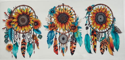uvdtf  transfer wrap sunflower dream catcher