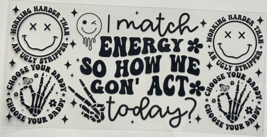 uvdtf  transfer wrap match energy smiley skull hand