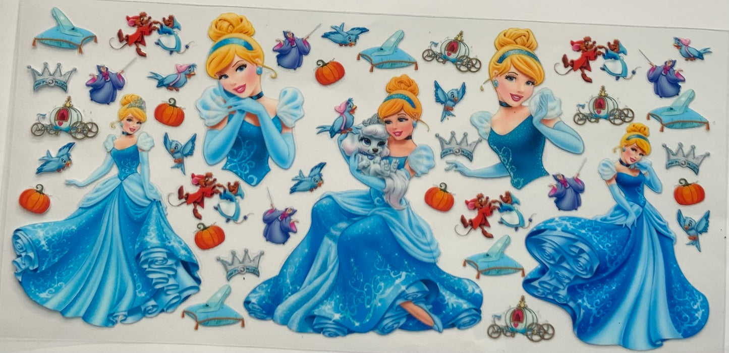 uvdtf  transfer wrap cinderella
