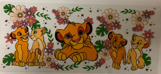 uvdtf  transfer wrap simba floral
