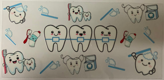 uvdtf  transfer wrap teeth dentist wrap