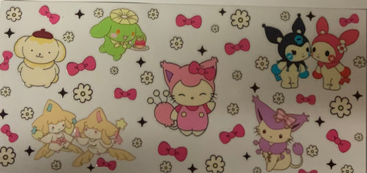 uvdtf  transfer wrap hello kitty bows