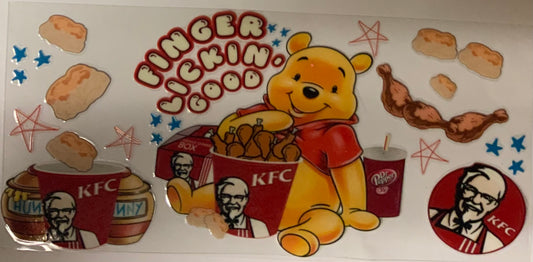 uvdtf  transfer wrap Winnie the Pooh kfc