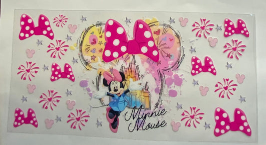 uvdtf  transfer wrap Minnie with castle