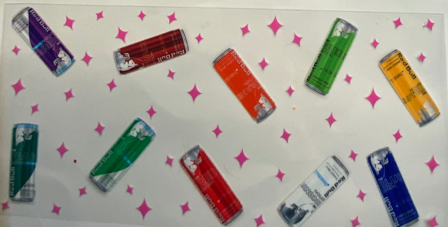 uvdtf  transfer wrap Red Bull different flavors