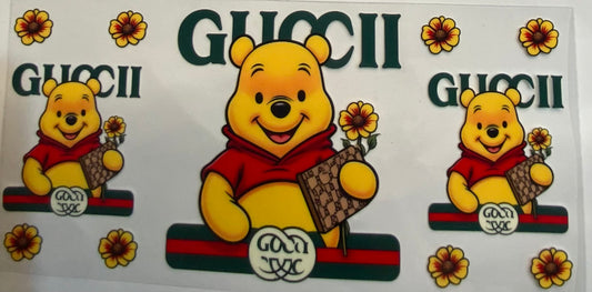 uvdtf  transfer wrap Winnie the Pooh Gucci